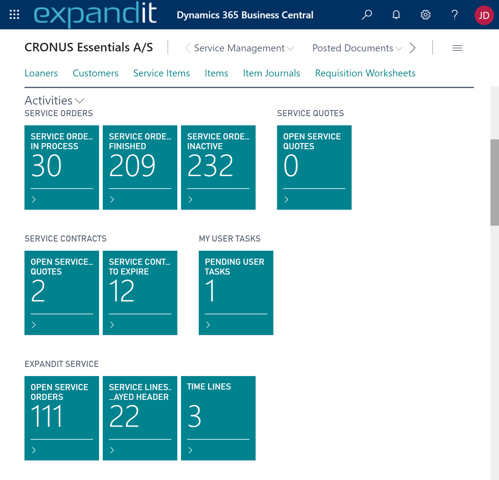 ExpandIT ERP Integration screen image