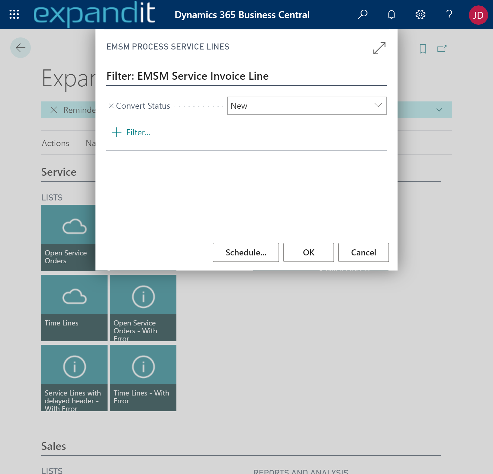 ExpandIT Streamlined Billing screen image